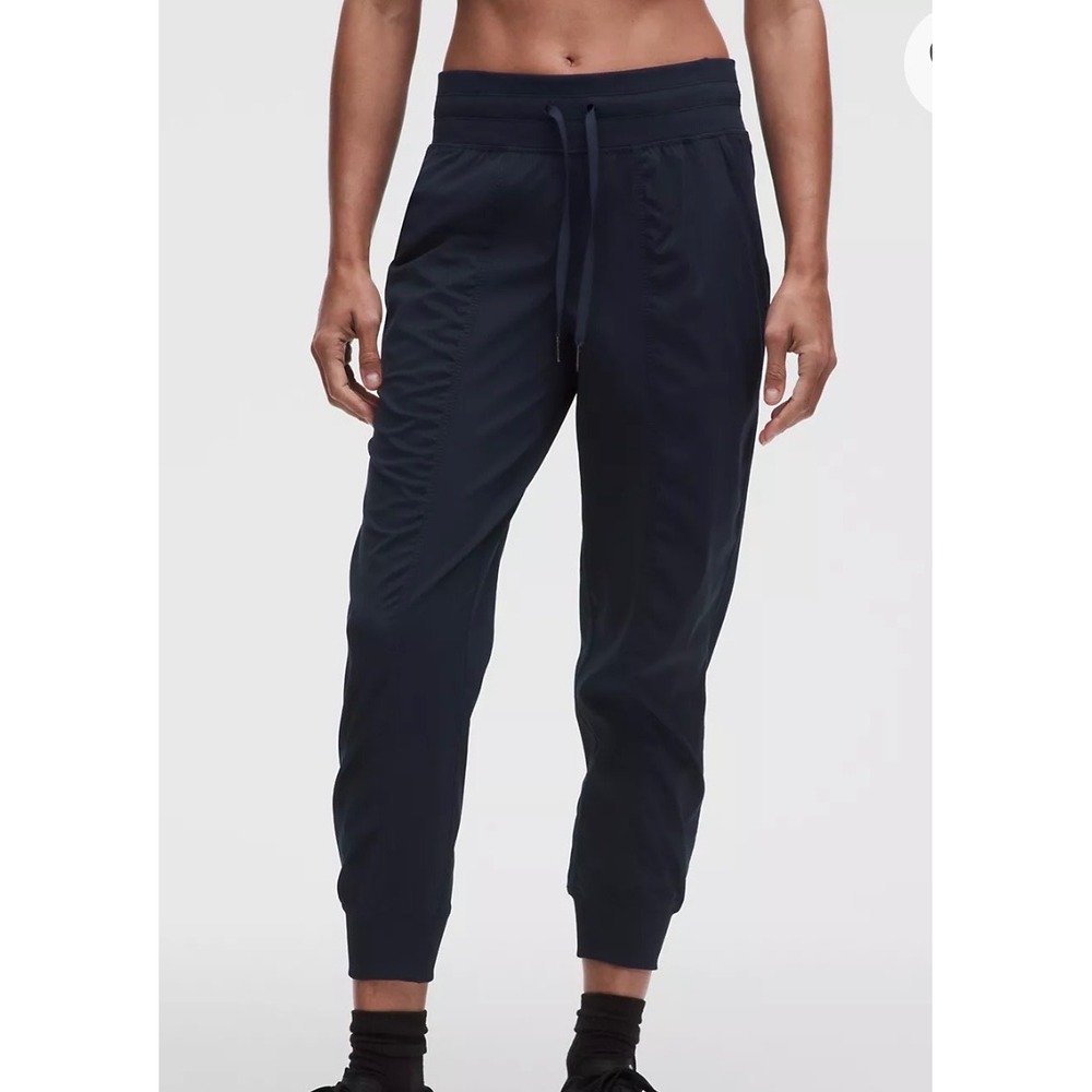 Lululemon Beyond the Studio Jogger True Navy Blue Ruched Pants LW5ENMS Size 6